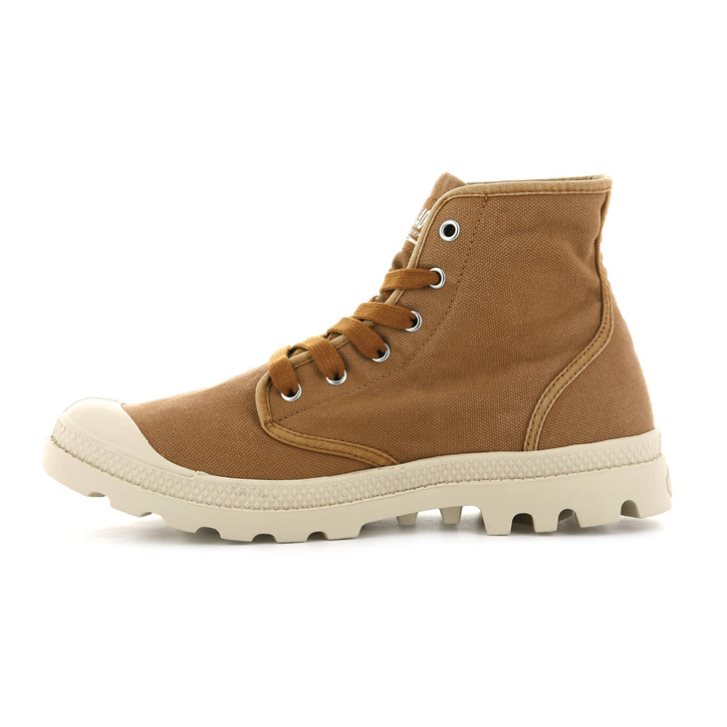 Palladium Pampa Hi Men's Boots Brown | UK A519-IOJ